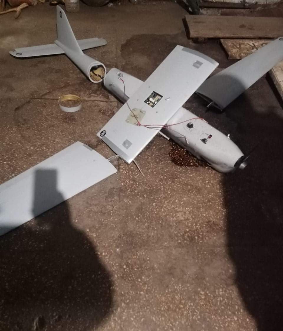 russian orlan-10 drone landed on Donbass